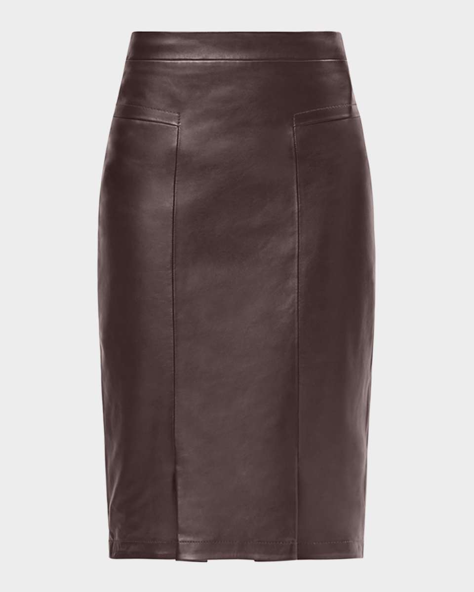 The Estella Leather Pencil Skirt